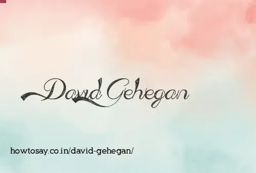 David Gehegan