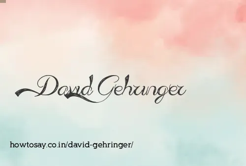 David Gehringer