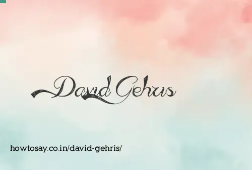 David Gehris