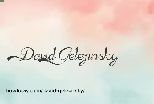 David Gelezinsky