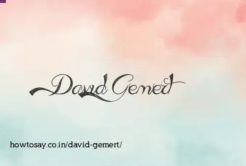 David Gemert