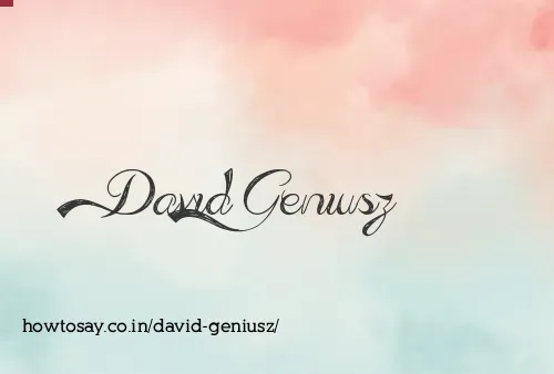 David Geniusz