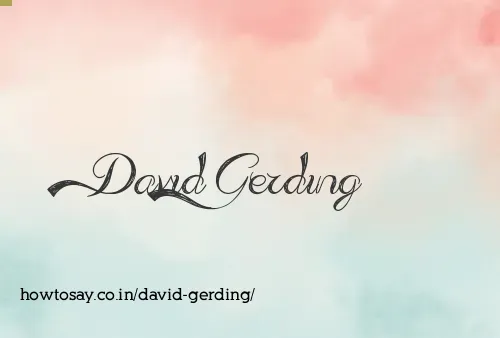 David Gerding