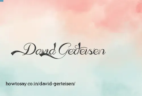 David Gerteisen