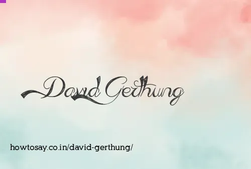 David Gerthung