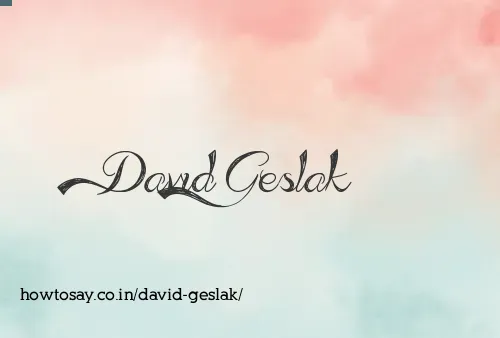 David Geslak