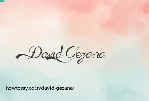David Gezana