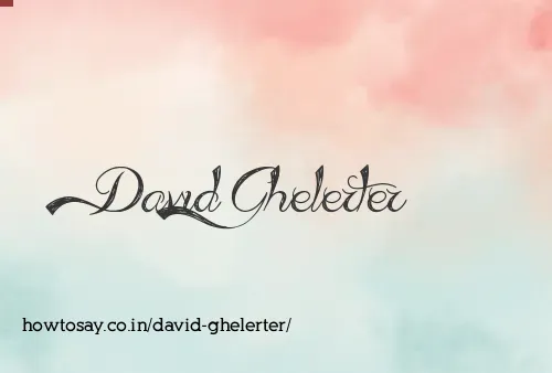 David Ghelerter
