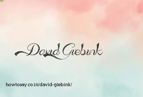 David Giebink