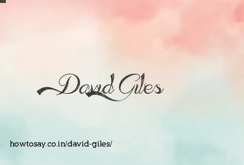 David Giles