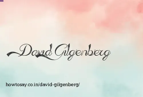David Gilgenberg