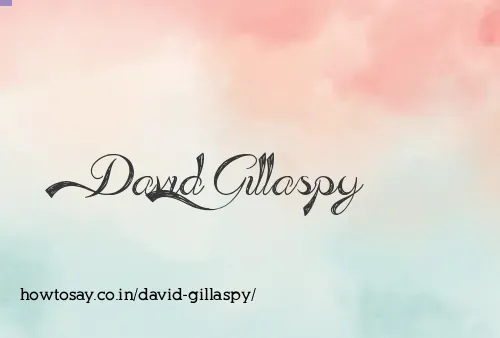 David Gillaspy
