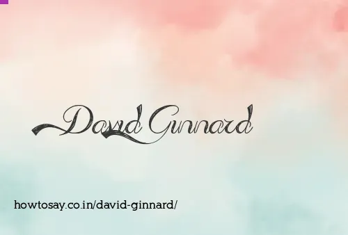 David Ginnard