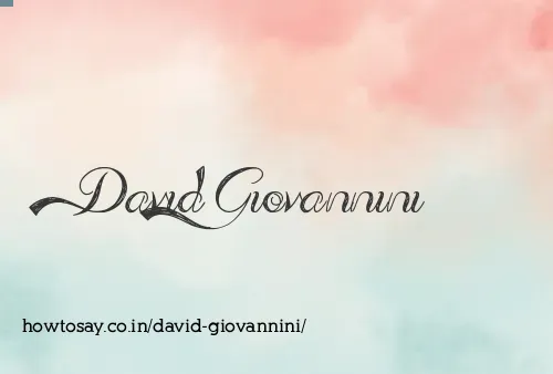 David Giovannini