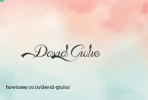 David Giulio