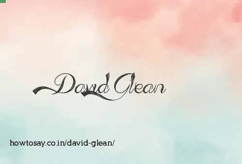 David Glean