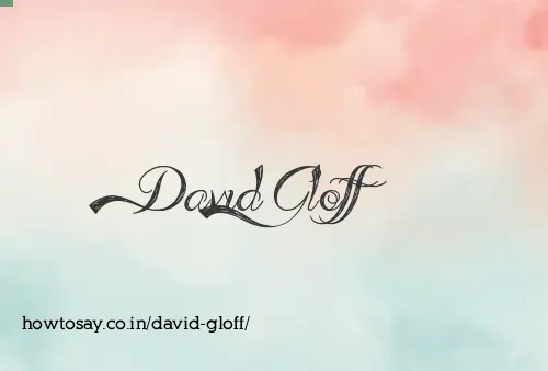 David Gloff