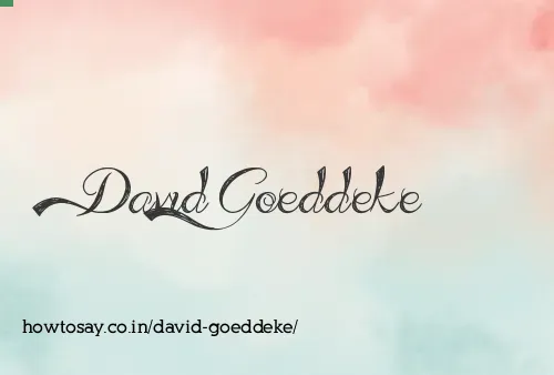 David Goeddeke