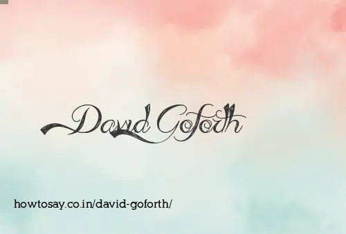 David Goforth