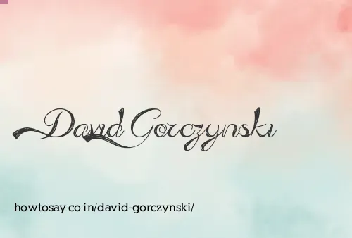 David Gorczynski