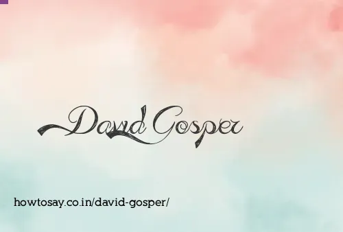 David Gosper