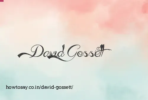 David Gossett
