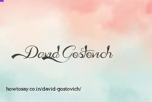 David Gostovich
