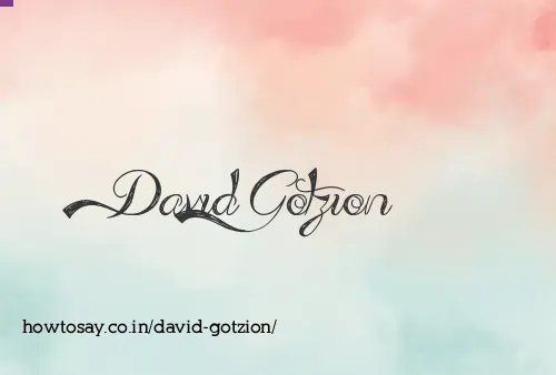 David Gotzion