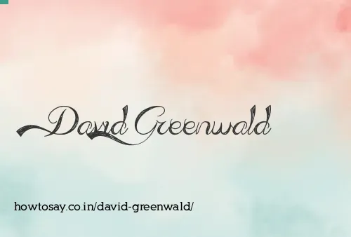 David Greenwald