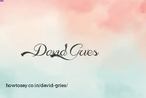 David Gries