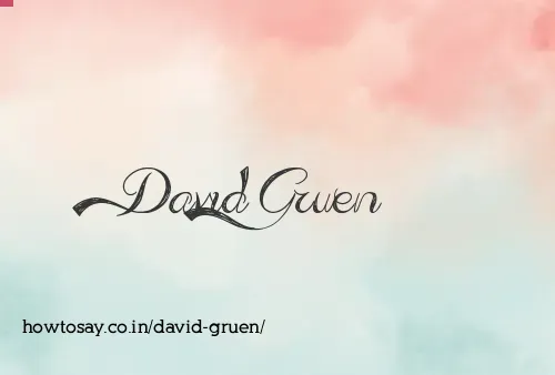 David Gruen