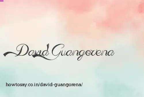 David Guangorena