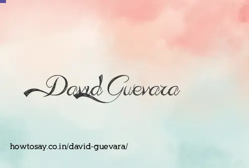 David Guevara