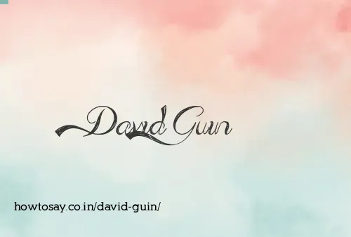 David Guin
