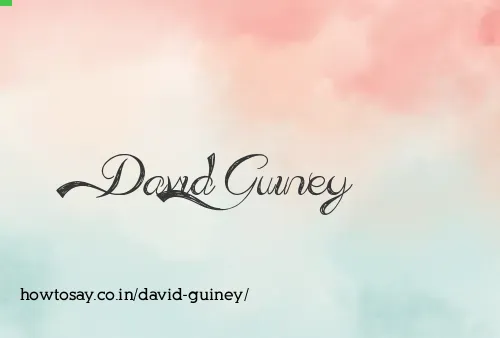 David Guiney