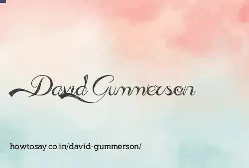 David Gummerson