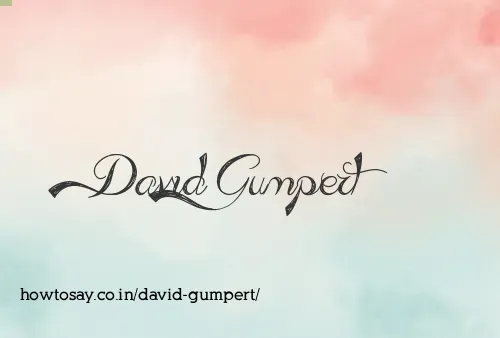 David Gumpert