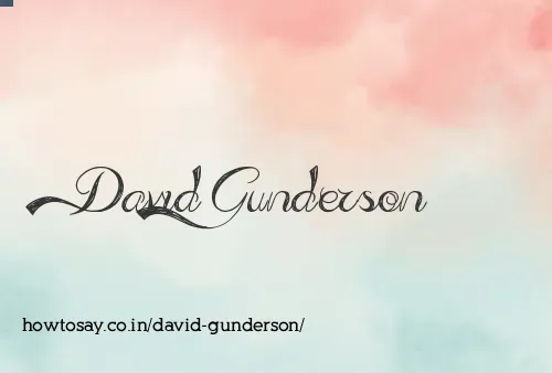 David Gunderson