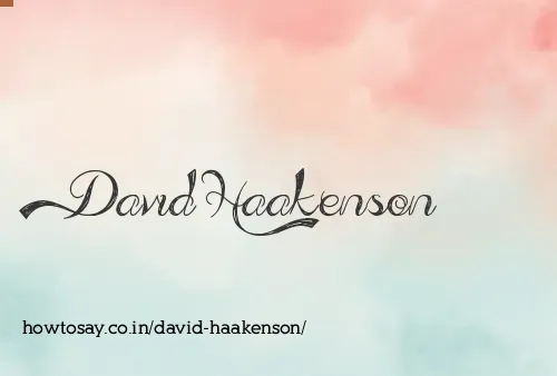David Haakenson