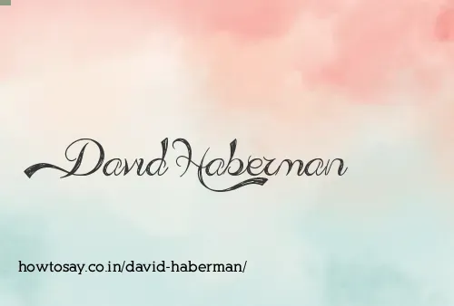 David Haberman