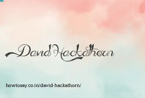 David Hackathorn