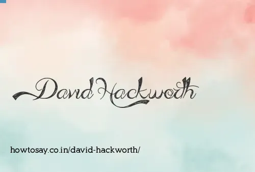 David Hackworth