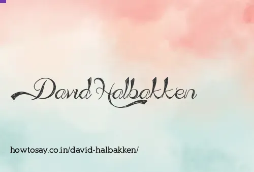 David Halbakken