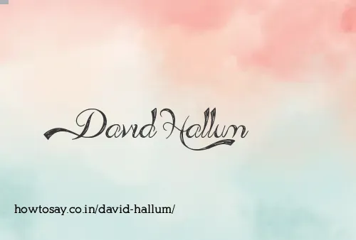 David Hallum