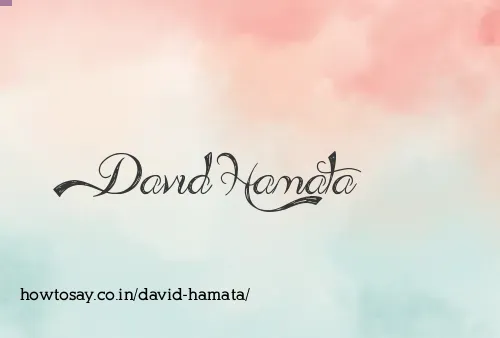 David Hamata