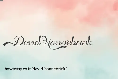David Hannebrink
