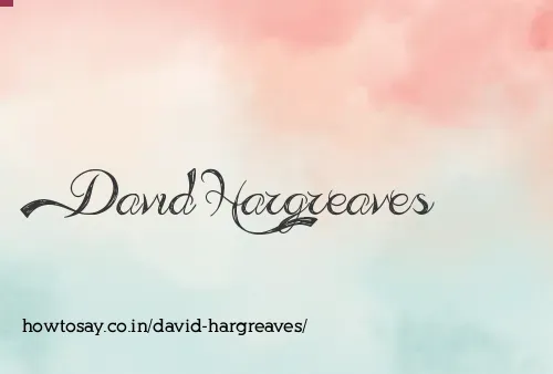 David Hargreaves