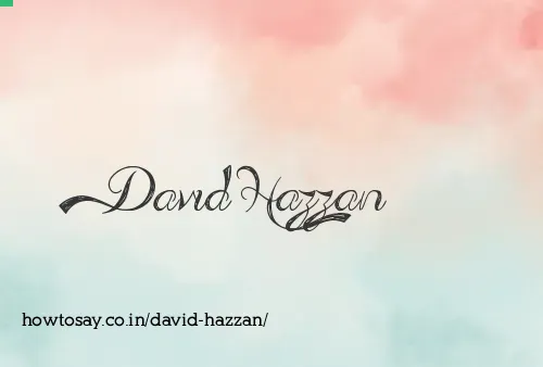 David Hazzan