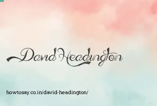 David Headington
