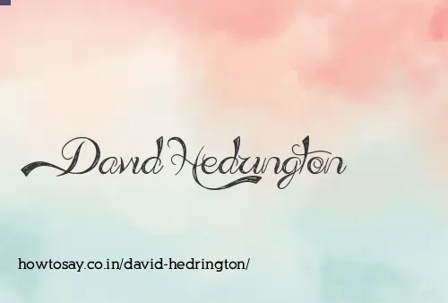 David Hedrington